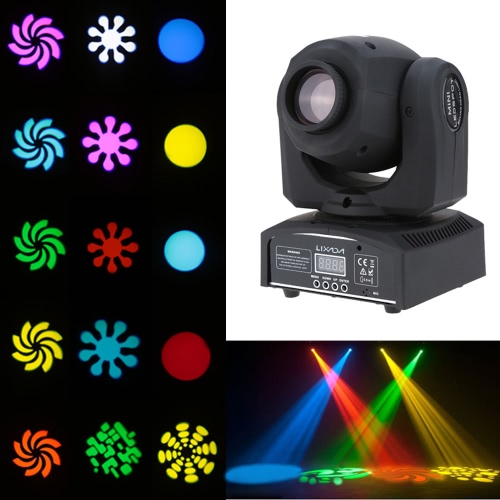 Lixada 8 mini lumière d'étape de la tête LED