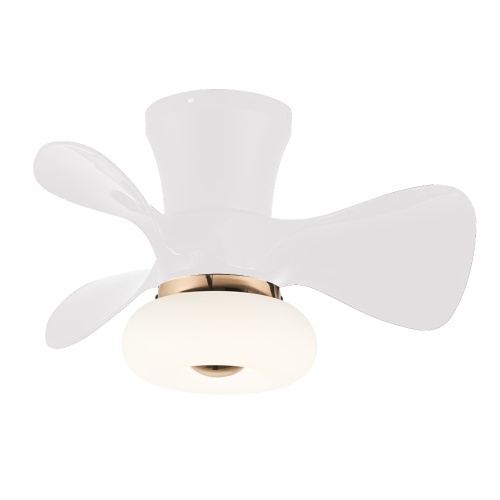 Fcmila FS0021 AC220V Ventilateur de Plafond avec Éclairage avec Télécommande Rotation Positive Négative Lumière 3 Couleurs Éclairage LED Vent 6 Vitesses pour Chambre Salon Salle à Manger