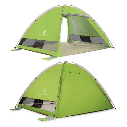 Automático Instantáneo Pop Up Beach Tent Protección UV al aire libre ligero Tienda de campaña repelente al agua Cabaña Sun Refugio 3-4 personas