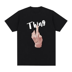 Wednesday Addams Addams family Thing T-shirt Anime Cartoon Anime Classic Street Style T-shirt For Men's Women's Unisex Adults' Hot Stamping 100% Polyester Casual Daily Lightinthebox