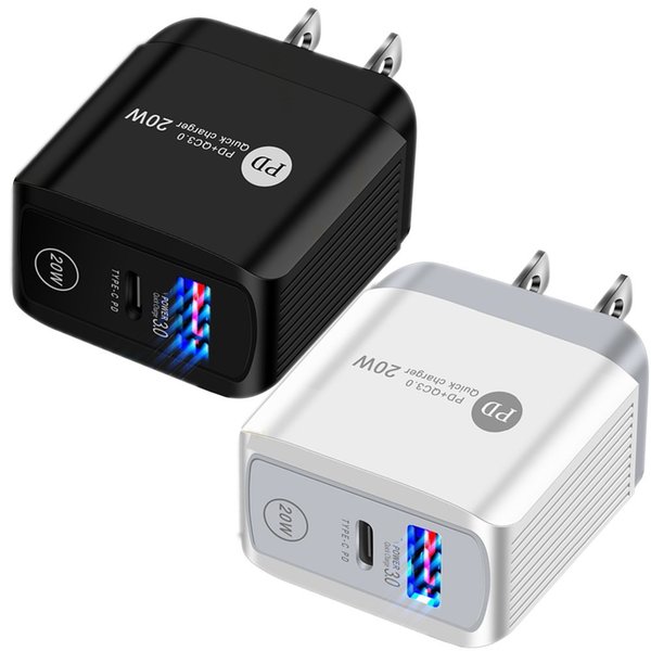 type c charger 20W 25W 18W EU US UK Ac Quick PD QC3.0 Wall chargers adapter For Iphone 11 12 Pro Max Samsung Tablet PC