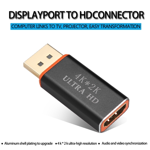 DP to HD Cable Displayport  4K Male to HD Female Converter Adapter Video Cable for HDTV Monitor Projector Black