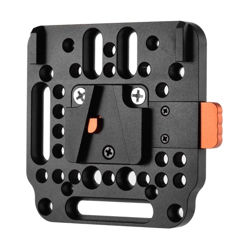 V-Lock Quick Release Plate Alliage d'aluminium 1/4 pouce M3 M4 Fraise 1/4 pouce Filetage pour batterie V-Mount