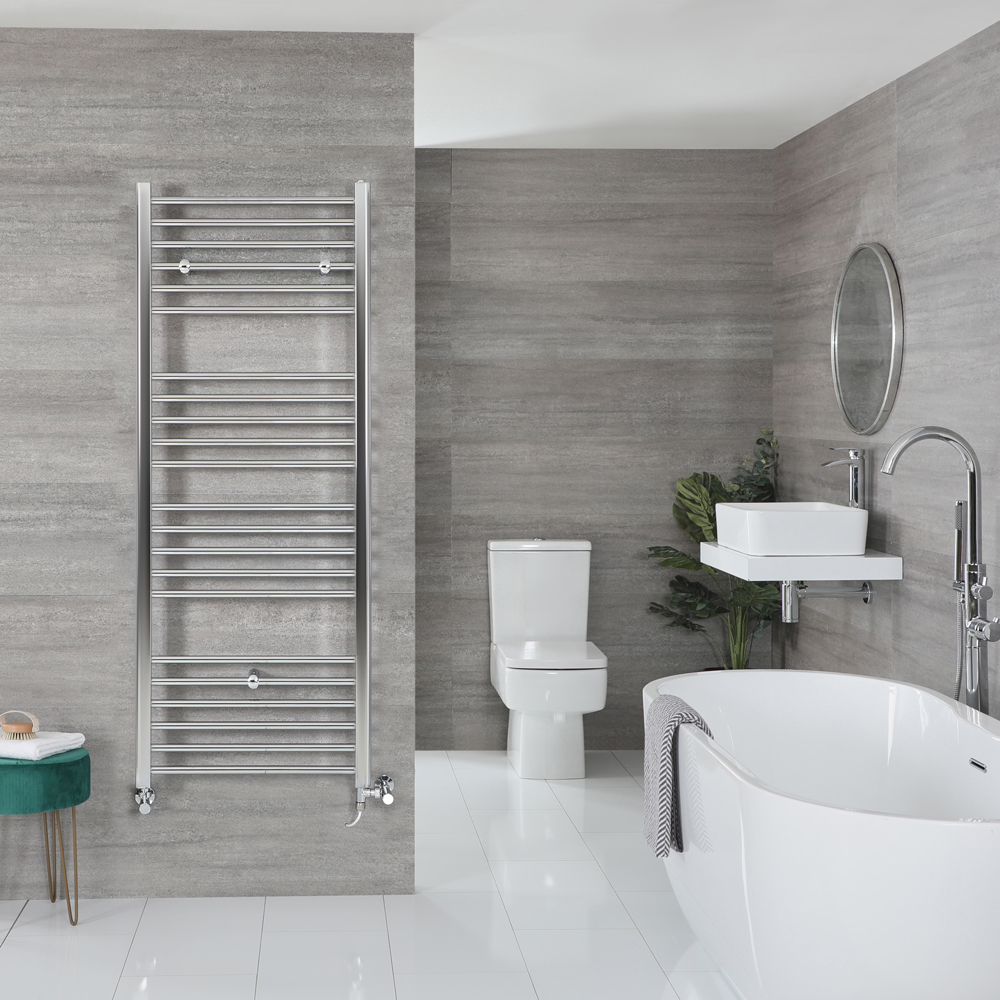 Radiador Toallero Cromado Plano - 1800mm x 500mm - Kent