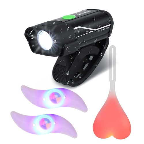 TOMSHOO 350 lúmenes LED luces de bicicleta