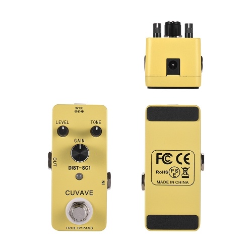 Classic Distortion Guitar Effect Pedal True Bypass Full Metal Shell