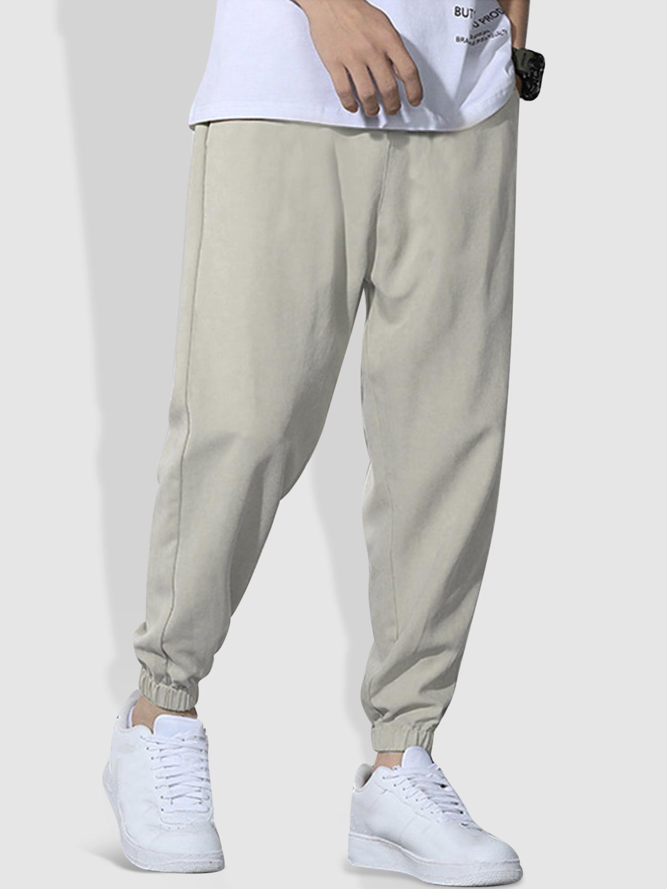 ZAFUL Men's Drawstring Pocket Jogger Pants Xl Peach