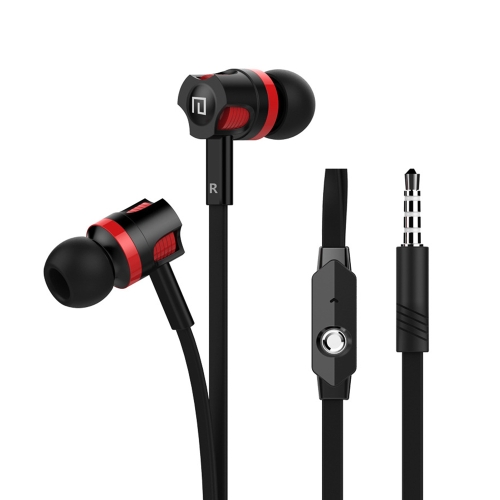 LANGSDOM JM26 Auriculares intrauditivos con cable Auriculares de juegos estéreo Auriculares con control y micrófono en línea para teléfonos con Android iOS
