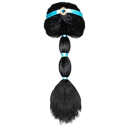 Cute Aladdin Magic Lamp Arabian Princess  Little Girls Jasmine Wig For Birthday  Party Dress Up Lightinthebox