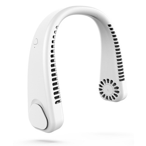 Ventilateur de cou suspendu portable paresseux sans feuilles ventilateur de cou suspendu refroidissement muet sports de plein air portable USB charge cadeau F2-ventilateur de cou suspendu-vert