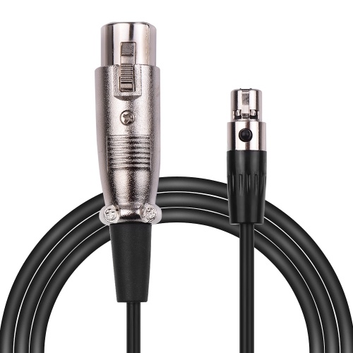Cable de micrófono Mini conector XLR de 4 pines a conector XLR