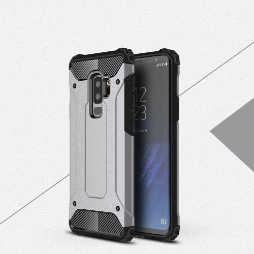 Para Samsung Galaxy S9 Plus Funda Slim Fit Dual Layer Cubierta trasera dura Parachoques Protector Shock-Absorption & Skid-proof Anti-Scratch Case 6.2 pulgadas