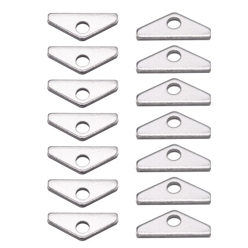 14 pc Chrome Valve couverture Mini onglets maintenir le remplacement pour Chevy BBC grand bloc 396 427 454 502