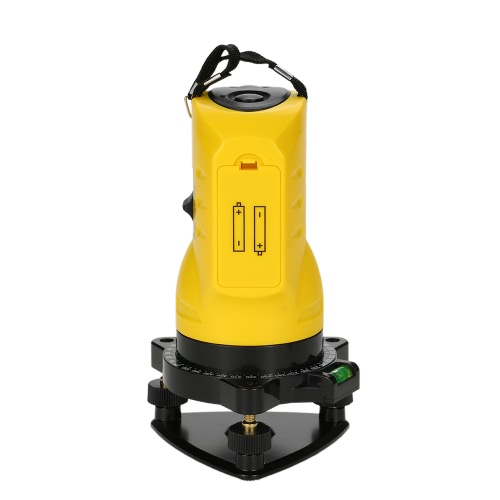 Household 2 Lines Cross Laser Level 360 Rotary Cross Line Leveling Can Be Used with Outdoor Receiver Vertical & Horizontal