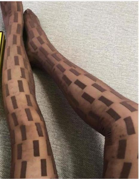 other home textile Sexy Long Elastic Socks Stockings Tights Women Fashion Mesh Tights Soft Breathable Hollow Letter Tight Panty hose 4 colors Designer Thin