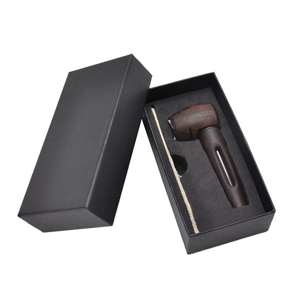 smoke accessory tobacco pipes disposable shisha vape pen New Hammer Shaped ebonwood PIPE GIFT Waxed Cord