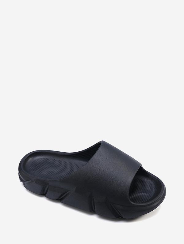 Men Solid Outdoor Chunky Slippers