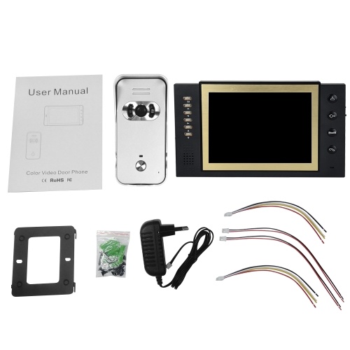 Sistema de intercomunicación del teléfono de la puerta con video LCD a color de 8 pulgadas para el hogar