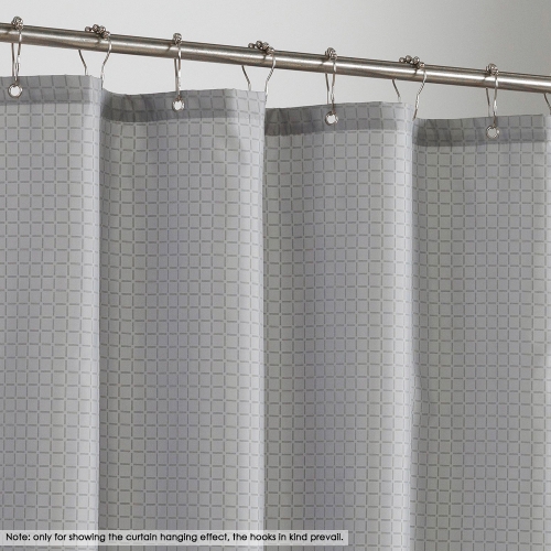 Htovila 72 * 72'' Printed Polyester Waterproof Mildewproof Shower Curtain Decorative Bathroom Curtain with 12pcs Hooks