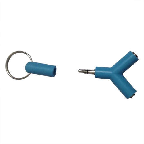Audio Y-Splitter de 3,5 mm para auriculares 2 Female to 1 Male