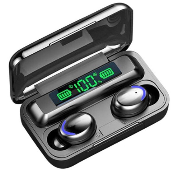 Wholesale wireless bluetooth Earphones 5.0 Headsets LED display mini earbuds with charging case headphones
