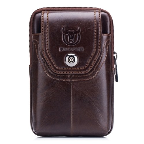 Pochette de ceinture en cuir pour hommes sac banane pochette de téléphone avec boucle de ceinture