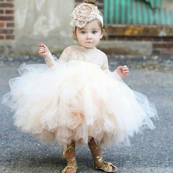 Pageant Dresses For Girls Spaghetti Sleeveless Flower Girl Dresses White Ivory Champagne Kids Ball Gowns Wedding Dress Sash Beading Belt