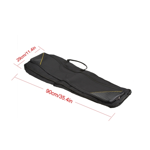 600D Water-resistant Trombone Gig Bag Oxford Cloth Backpack Adjustable Shoulder Straps Pocket 5mm Cotton Padded for Alto/Tenor Trombone