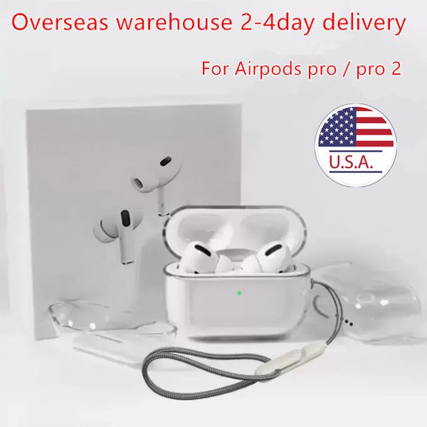 For Airpods pro 2 2nd generation volume control airpod pros 3 Headphone Accessories Solid Silicone Protective Cover Earphone Shockproof Case