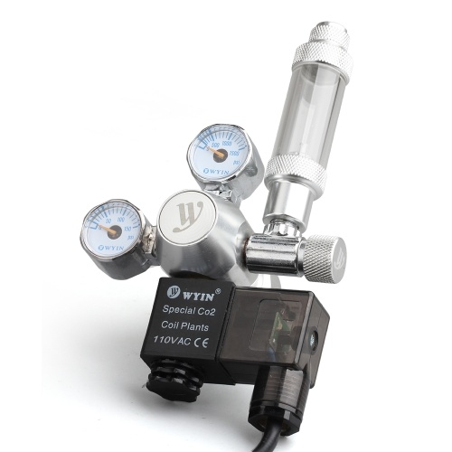 Voltaje de salida de 12V Acuario Regulador de CO2 Regulador de presión de CO2 (interfaz CGA320)