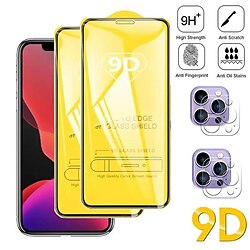 [Pack 22] Téléphoner Protection Écran  Protecteur D'objectif D'appareil Photo Pour Apple iPhone 14 Pro Max Plus 13 12 11 Mini X XR XS 8 7 Verre Trempé Haute Définition (HD) Accessoire de Téléphone miniinthebox