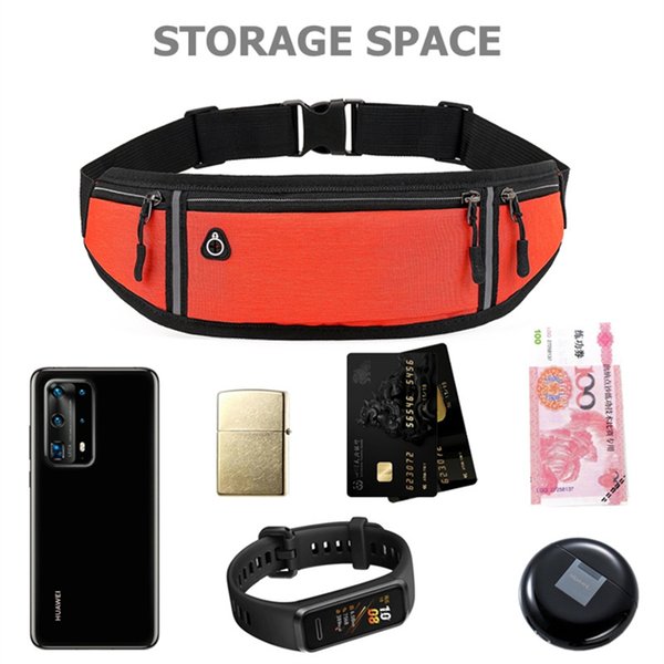 Waterproof Running Waist Bag Canvas Sports Jogging Portable Phone Cases Outdoor Phones Holder Belt Bag Women Men Fitness Sport Accessories