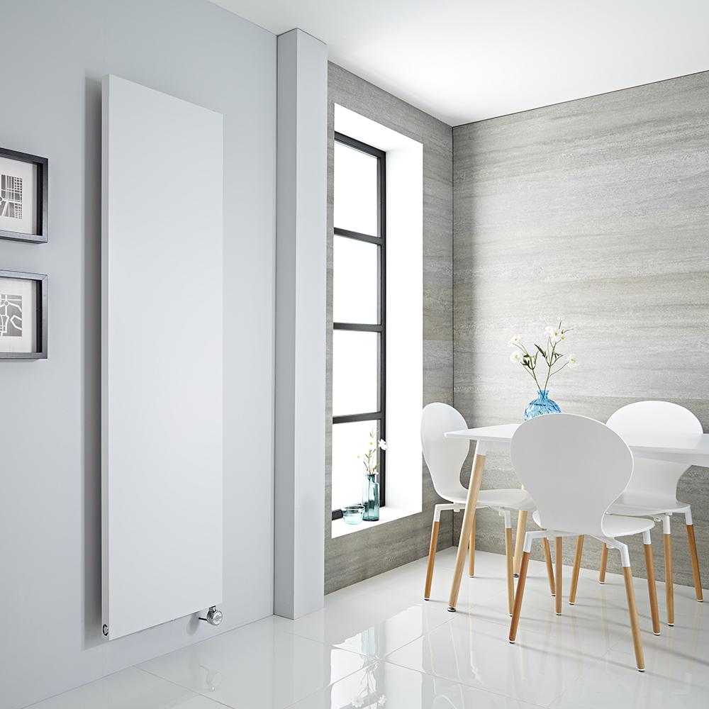 Radiador de Diseño Eléctrico Vertical - Blanco - 1800mm x 500mm - Rubi