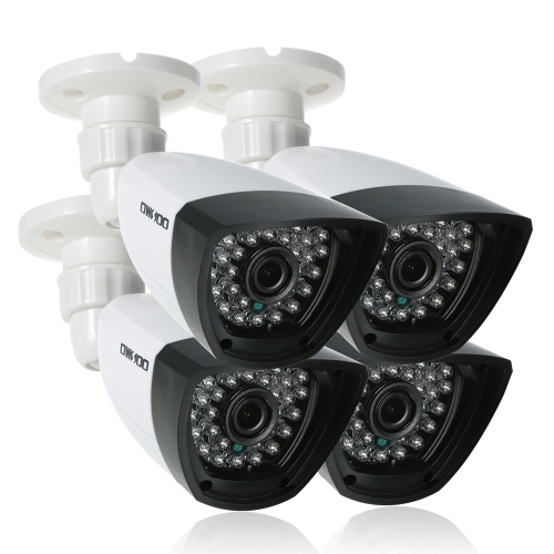 OWSOO 4*4MP AHD Bullet Waterproof Camera + 4*60ft Surveillance Cable