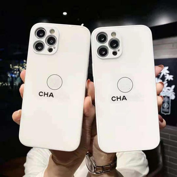 Brand glass Designer phone cases For iPhone 12 promax 12pro 11 XS Max XR X 8 Plus come wit box