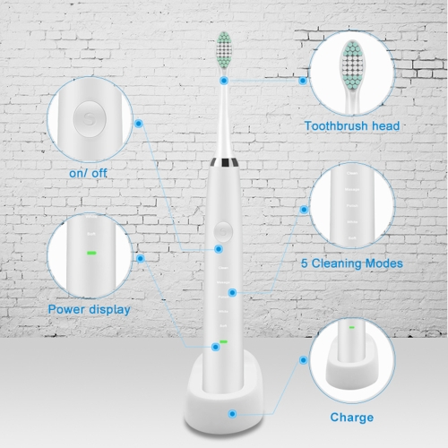 Ultrasonic Wireless Induction Electric Toothbrush for Adult Children