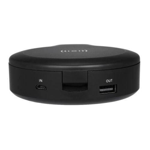 Caja de protección portátil multifuncional Caja de carga de auriculares inalámbricos Caja de almacenamiento de auriculares Espejo de maquillaje 10W Carga inalámbrica Batería de 1000mAh Carga de emergencia para auriculares Teléfonos móviles