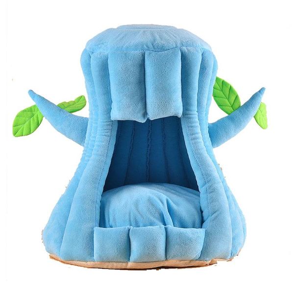 Cat Beds & Furniture Bed Cute Tree Nest Deep Sleep House Winter Warm Comfort Cave Lounger Cushion Couch Sofa Mat Pet Supplies