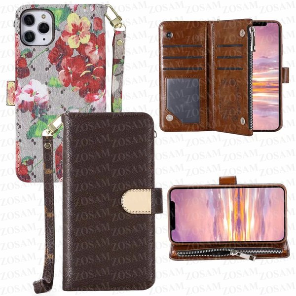 Luxurys Floral Letter Folio Wallet Cell Phone Cases For iPhone 14 Plus 14pro 13 13pro 12 Pro Max 12pro 11 11pro X Xs Xsmax Leather Functions Storage Holder Case Cover