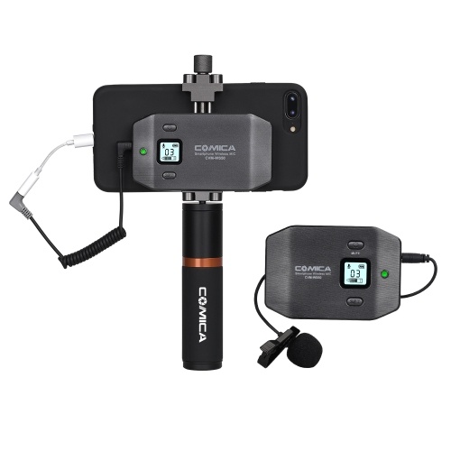 COMICA CVM-WS50 (B) Sistema de micrófono lavalier inalámbrico UHF de 6 canales
