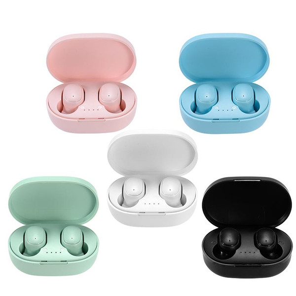 A6S Wireless Bluetooth 5.0 TWS Earphone charging case E6S earbuds Noise Cancelling Gaming Headset for Smart Phone PK Xiaomi Redmi Airdots
