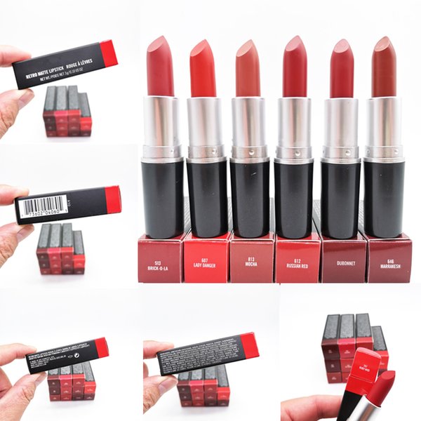 Luster Retro Frost Sexy Matte Lipstick Rouge A Levres Makeup 13 Colors Lip Sticks 3g high quality DHL