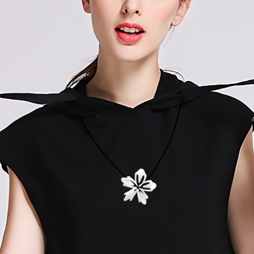 Tomfeel 3D Printed Jewelry Blooming Flower Elegant Modeling Pendant Jewelry Necklace Accessories
