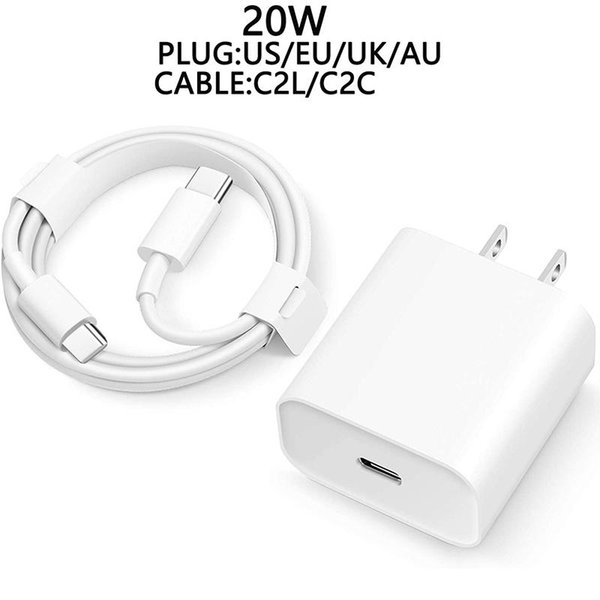 20W Pd USB C Charger Adapter Fast Phone Charge For iPhone 14 13 12 11 X Xs Xr 7 AirPods iPad Huawei Xiaomi Samsung Cell Phone Chargers