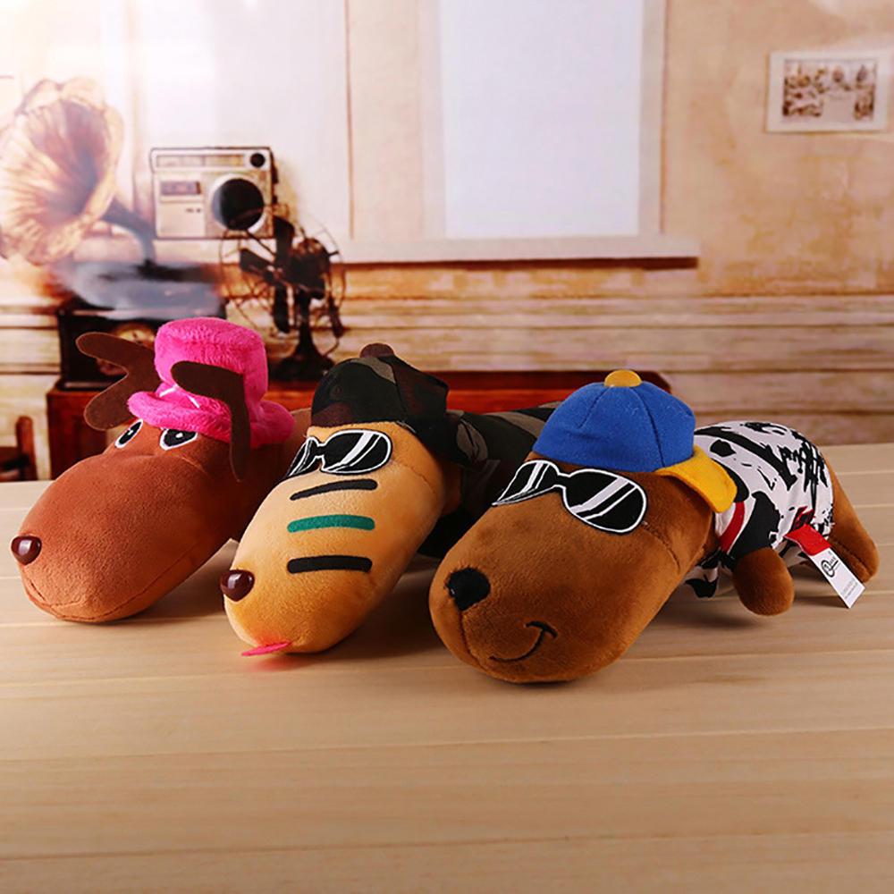 KCASA Long Mouth Dog Stuffed Plush Toy Bubble Particles Bamboo Charcoal Car Ornaments Cute Long-mouth Dog Bamboo Charcoa