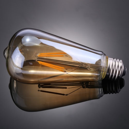Tomshine 4W ST64 LED Filament Bulb Light AC220-240V E27 Base Edison Style Tawny Antique Vintage Retro Holiday Festival Decorations Warm White