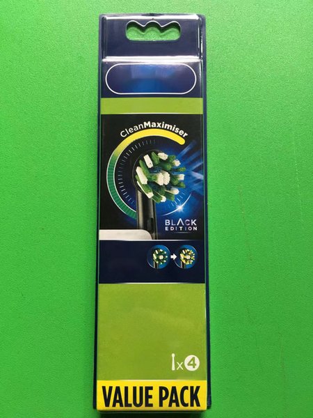 Replacement Heads For Electric Toothbrush 50BRB-4black 4pcs Per Pack Oral Hygiene Cleaning