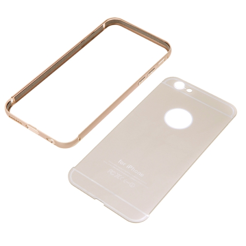 2-in-1 Detachable Ultrathin Lightweight Fashion Bumper Protective Metal Frame Shell Case + PC Back Cover for iPhone 6 4.7