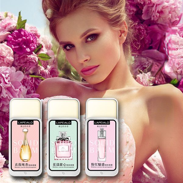 Easy Portable Fragrance Balm Cream Long-lasting Fragrance Scent Popular Solid Perfume Luxury Deodorant Gifts Box Smearable To Body Sweet Flavor Aroma Diffuse