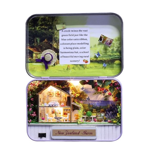 Casa de muñecas en 3D hecha a mano de madera DIY Box Theater